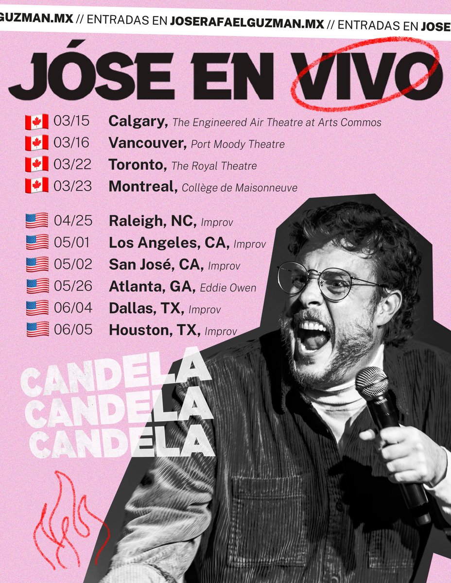 Próximas funciones de 🔥CANDELA🔥con <a href="/JoseRGuzman/">Jóse R Guzmán</a>