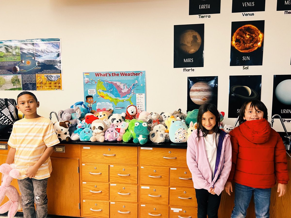 Student council loved hosting our kindness stuffie drive. Thank you to all Polk families who donated a stuffed animal. Today student council presented The Children Crisis Center with 40 stuffed animals to take back to their center. #itstartswithus #episd #polkpanthers