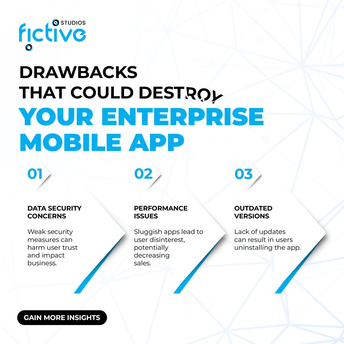 StudiosFictive's tweet image. Empower your business with an enterprise application, elevating employee productivity and enhancing output and efficiency.
Tailored innovative features in our apps elevate the user experience and satisfaction.
#enterprisemobileappdevelopment #mobileapps #fictivestudios