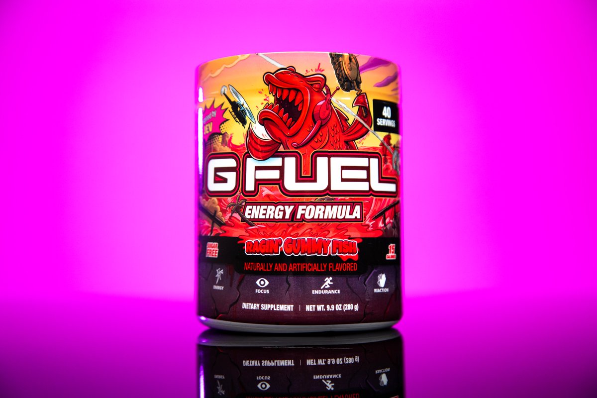 Jev's tweet photo. Yo hope you're having a good day!

Check out @GFuelEnergy and pick up some flavors. Tons of flavors are available including my NEWLY UPDATED RAGIN' GUMMY FISH flavor :)
https://t.co/IgQb4IDujP

#GFUEL https://t.co/D9VARuCglB