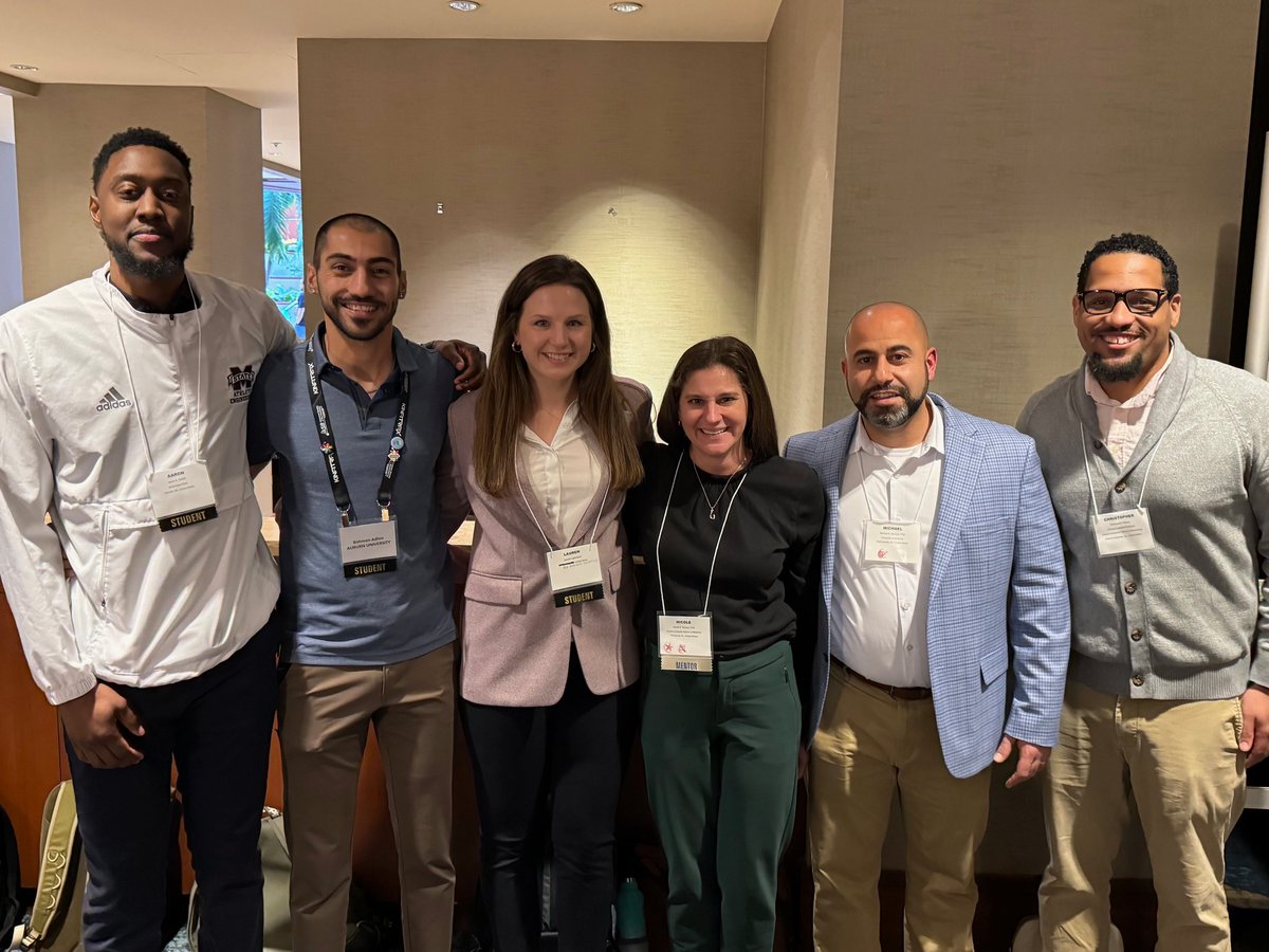 Finally, we would like to express our gratitude to the 2024 SEACSM BIG Board for their dedication and service! 
📸Aaron Griffith (MS State), Bahman Adlou (Auburn), Lauren Luginsland (Old Dominion), Nicole Rendos (Emory), Michael Samaan (Kentucky) &amp; Christopher Wilburn (Auburn)