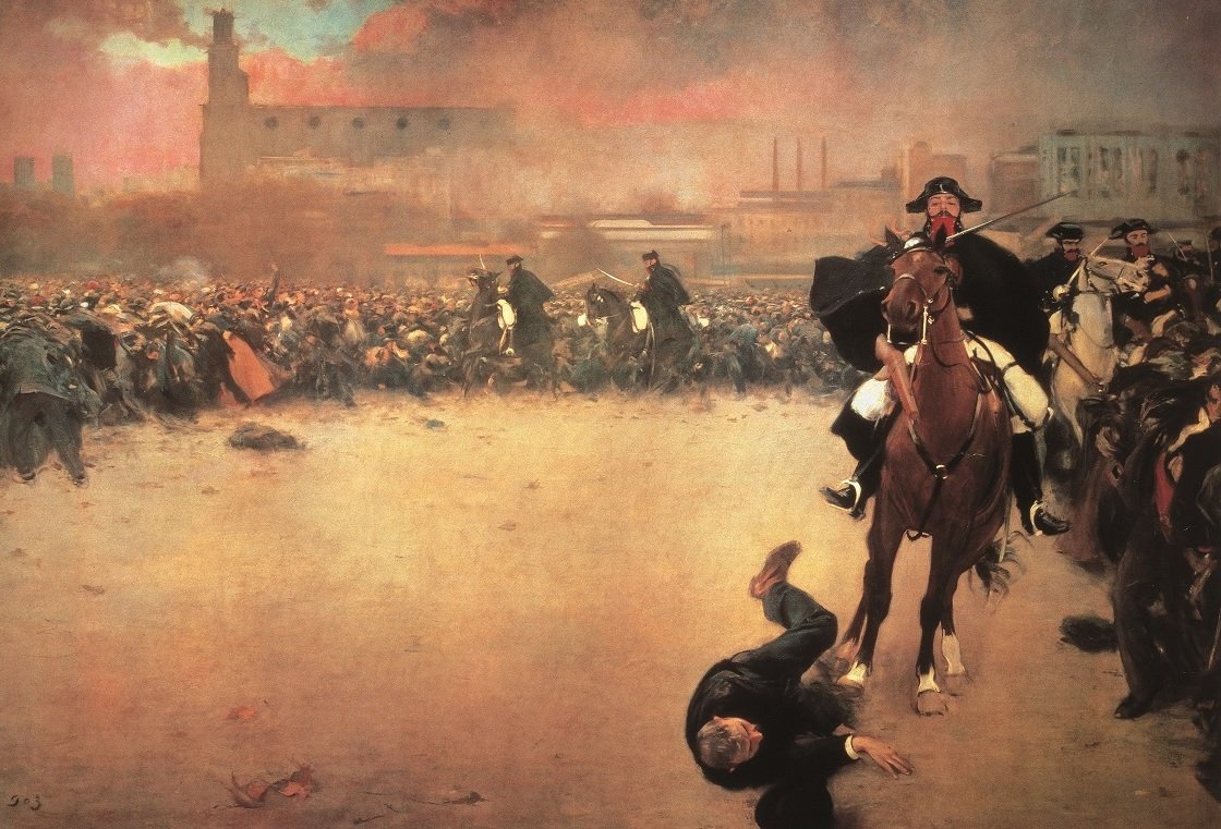 El 1r d'octubre del 2017 -i dies després també- "La Càrrega" va demostrar la seva plena actualitat. Es pot admirar al Museu d'Olot.
Ramon Casas va morir el 29 de febrer de 1932