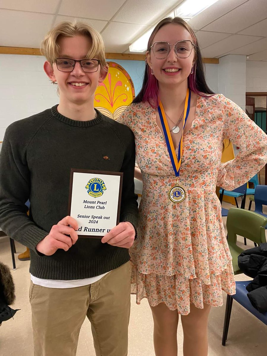 ODHigh's tweet photo. Thank you to MP Lions Club for hosting the Lions Speak Off last night at O'D. It was a fantastic night of competition, &amp; we are so proud of Eamon, Emma, &amp; Ivan for delivering fantastic speeches! Eamon won 2nd runner up, too! #GoEamon #PatriotsDeliver @NLSchoolsCA  @Mount_Pearl https://t.co/BOcVqmNVn4