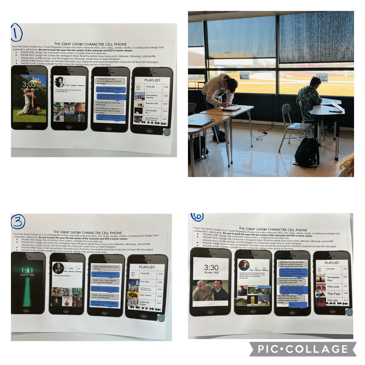MrsSpeciale's tweet photo. Last week Junior English created cell phones for Gatsby characters! Ss LOVED this project and felt it helped them understand characters better. Ss did outstanding making inferences about characters. Some were so clever!

This template was purchased on TPT! It’s worth the $. https://t.co/Af1QHmTeRC