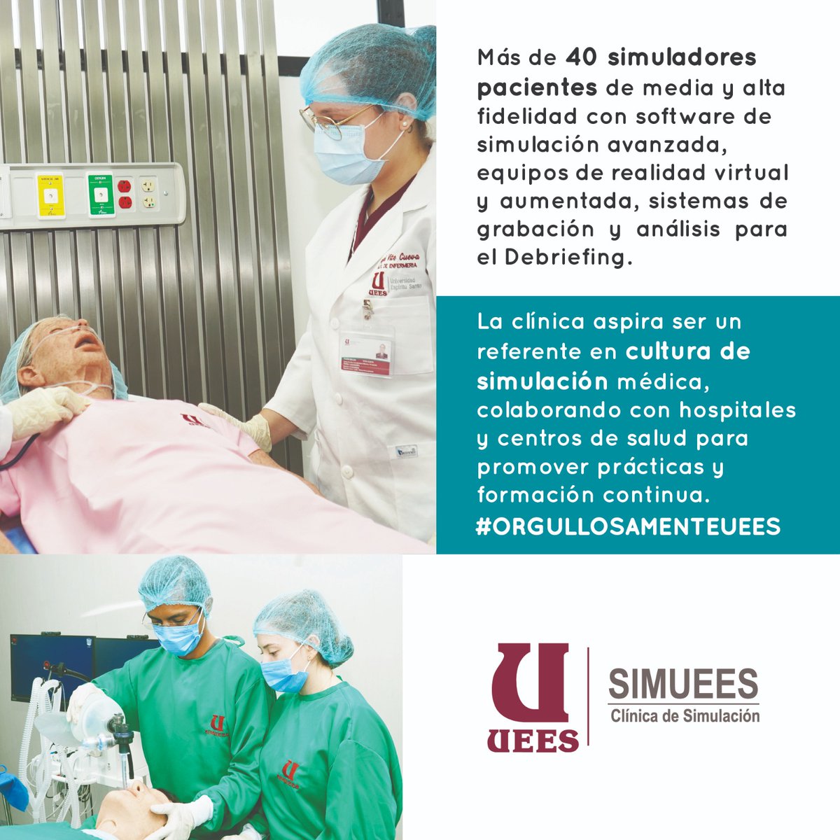uees_ec's tweet photo. Inauguración de #SIMUEES 🏥🙌🏼

La clínica de simulación más amplia y avanzada de #Latinoamérica.👏🏻🌎

#OrgullosamenteUEES #EnCosntanteInnovación #SaludUEES #Simulación #UEES #Medicina https://t.co/rBgUGifASN