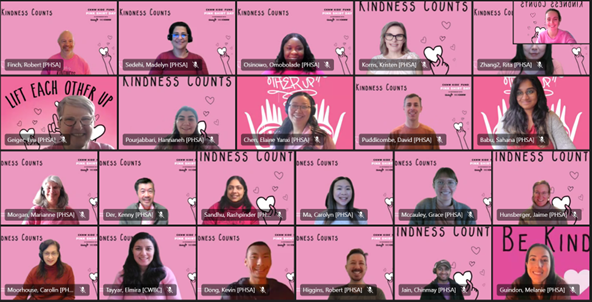 February 28th 2024 is #PinkShirtDay Our staff at PSBC celebrated #PinkShirtDay with a virtual catch-up #KindnessCounts #LiftEachOtherUp