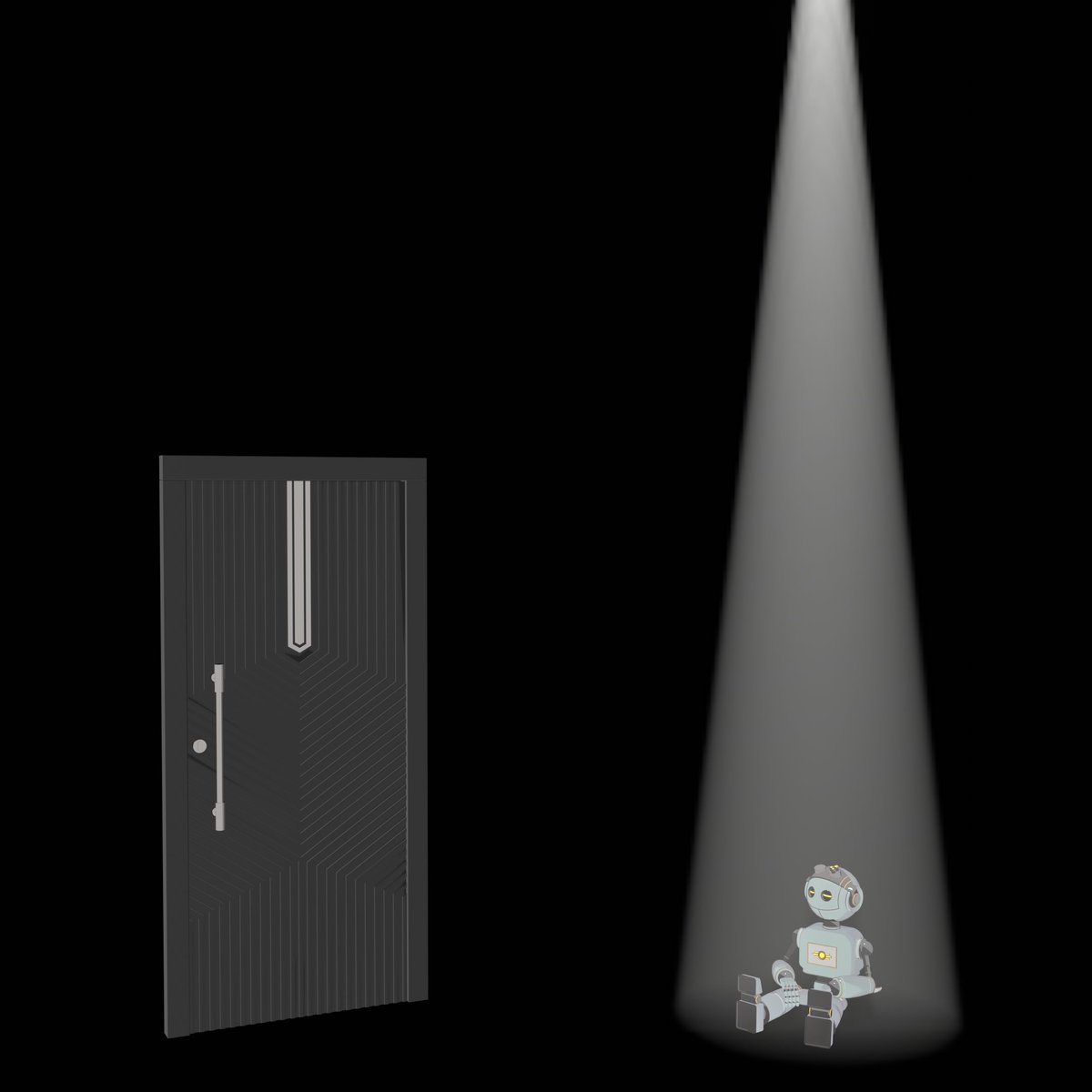 _Giga_Watts's tweet image. What&apos;s beyond the door I wonder, are there others like me? 

#VtubersEN #Robotvtuber #vtuberrobot #b3d #Blender3D