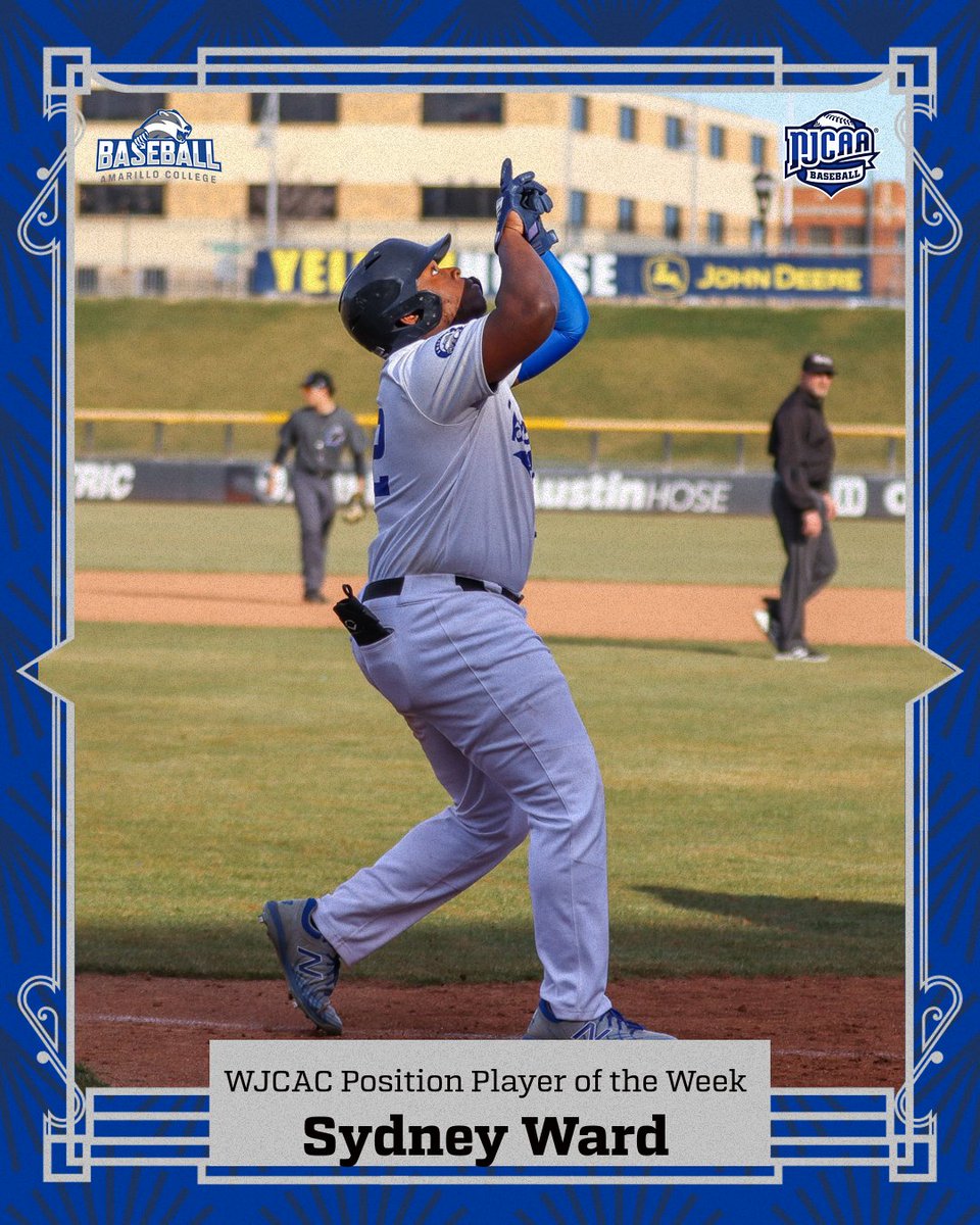 A pair of Badgers are the Western Junior College Athletic Conference Players of the Week!

RHP Bret Deegan improved his record to 3-0 via 10 SO's and 1 ER against Lamar CC.

OF Sydney Ward claimed his 3rd WJCAC POTW honor after hitting 3 HR's, a .533 avg, and 13 RBIs.