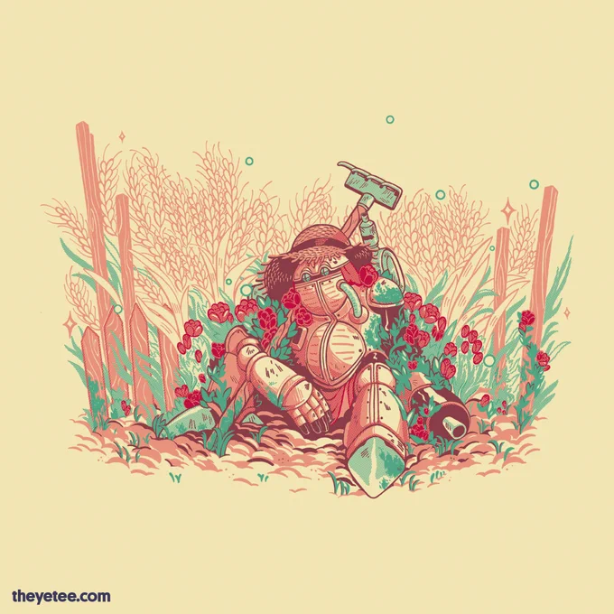 Forever shall he rest, this gentle metal giant. Designed by  #dailytees  