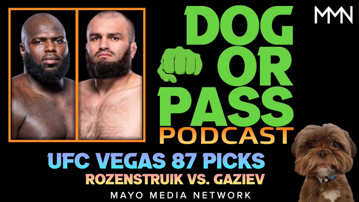 UFC Vegas 87 Picks, Bets, Props | Rozenstruik vs Gaziev Fight Previews w/ @CjSaftic & @PaulShag youtu.be/T4LI9VcRhFo Apple: apple.co/2EO5trZ Spotify: spoti.fi/35EZVLk