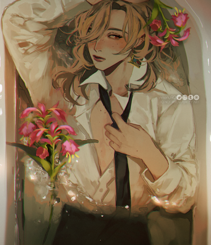 アルハイゼン 「some studies #GenshinImpact #Kaveh #Alha」|meru 🌙✨@ Dokomiのイラスト