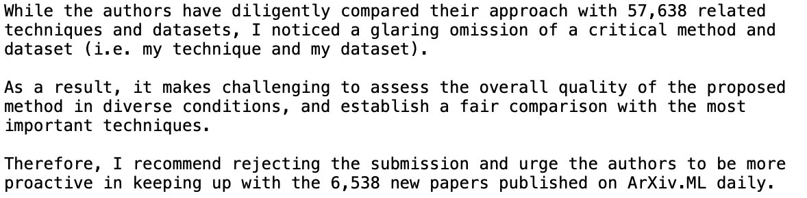 Favorite feedbacks from Reviewer 2 (parody) :