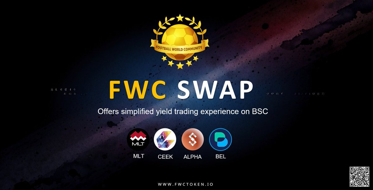 🟢Fwcswap, you can now trade four valid crypto currencies: MLT, CEEK, ALPHA, and BEL. 🌐Link: fwcswap.io 🔴Next week, four currencies will be listed on Fwcswap. Comment your favorite currency so that one of the four will be among them. Ⓜ️ coinmarketcap.com/community/shar……