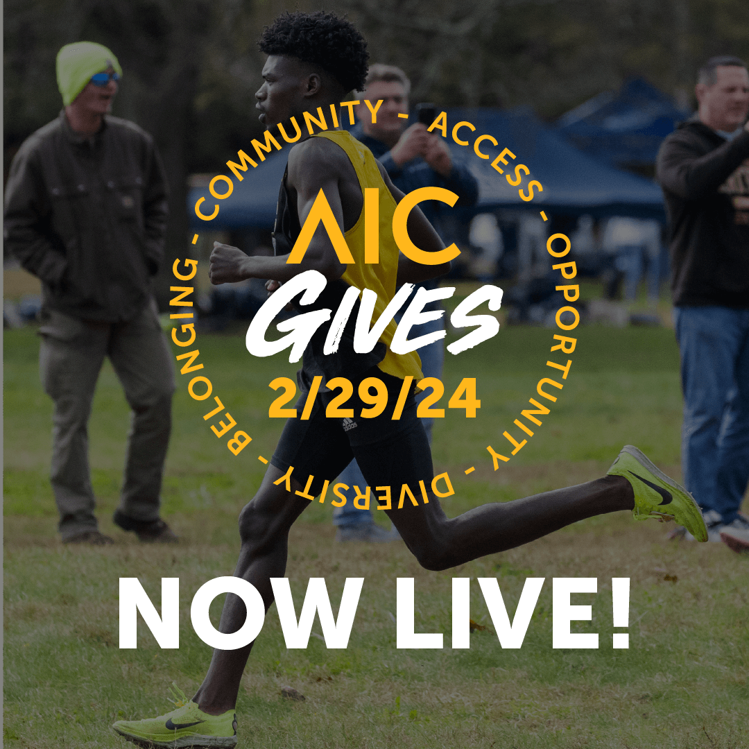 AIC Gives is officially HERE!

Visit givingday.aic.edu and take the leap with us to make a difference for our College and our student-athletes!

#AICommitted