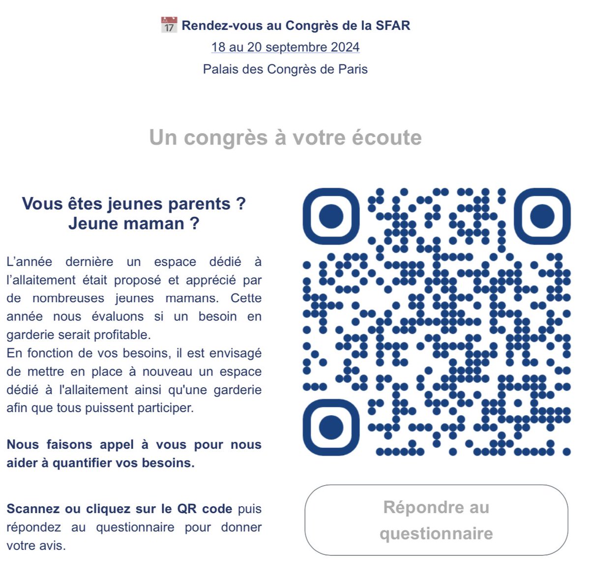 Le congrès @SFAR_ORg, un congrès décidément moderne !

#SFAR2024