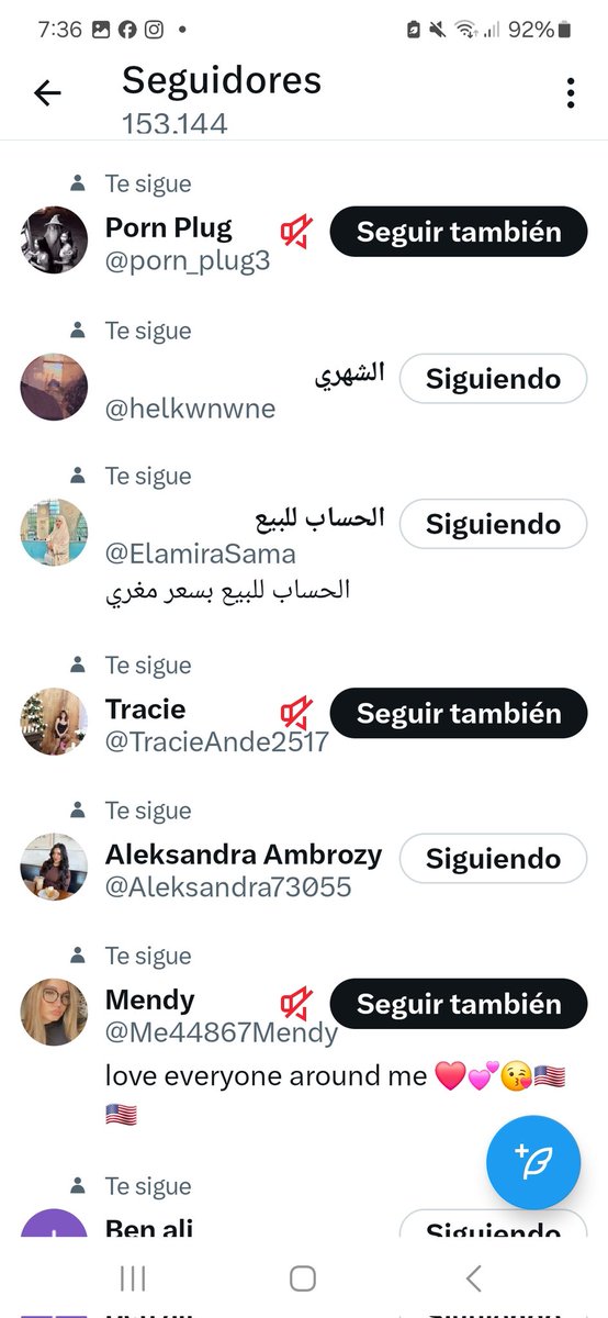 Do you see those accounts with an icon?
They are porn ones, and I muted them!
I hate porn. Right?
#ArtistOnX #FolloMe #enriquilloamiama #MarketingDigital