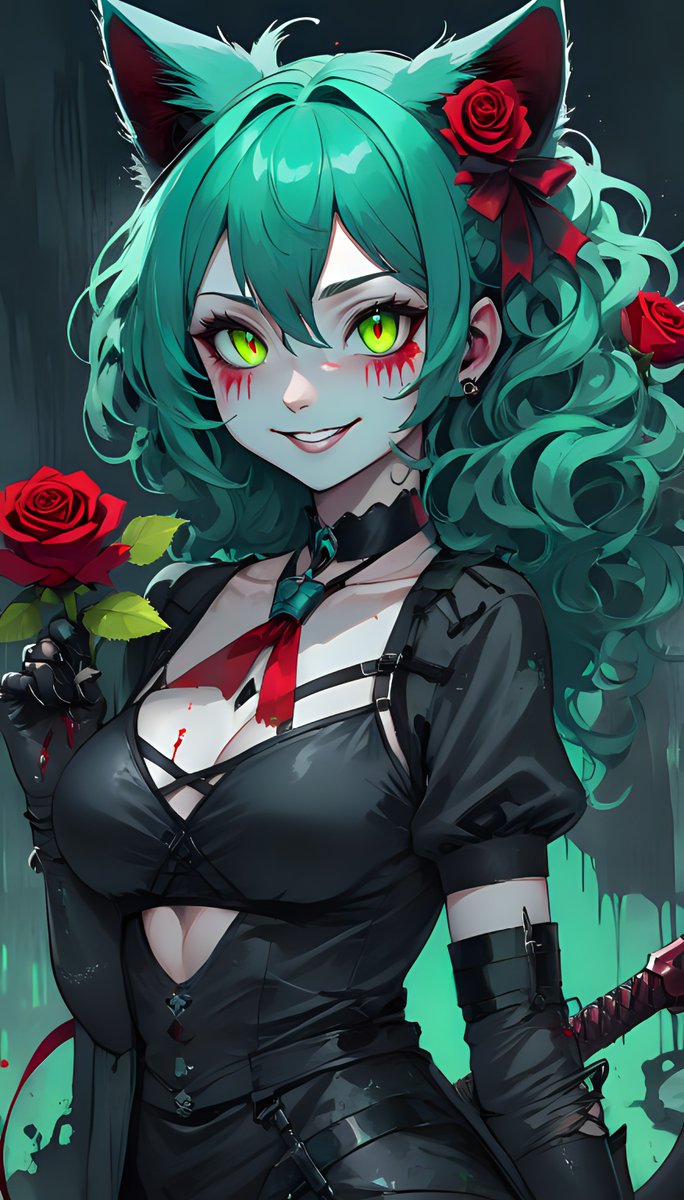 #zombie #anime #animegirl #AnimeArt #gamergirl #gamers #ArtistOnTwitter #aiartist #AIart #AIArtwork #originalcharacter #sexy #emo #ArtificialIntelligence #alternativelifestyle #ROSE #roses #LeatherAddiction