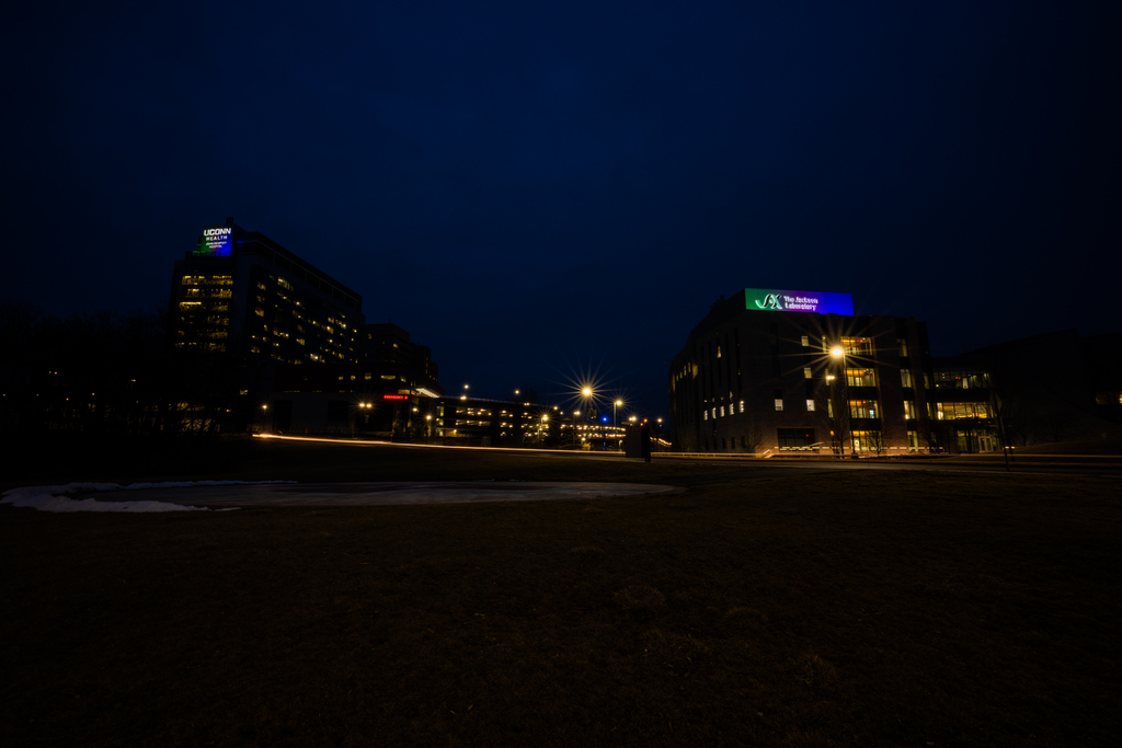 Tomorrow, #RareDiseaseDay 2024 falls on the rarest day of all, February 29.  🦓

UConn Health and Farmington campus partner <a href="/jacksonlab/">The Jackson Laboratory</a> are proud to once again light up to raise awareness for for the patients, families, and carers who are affected by rare disease.