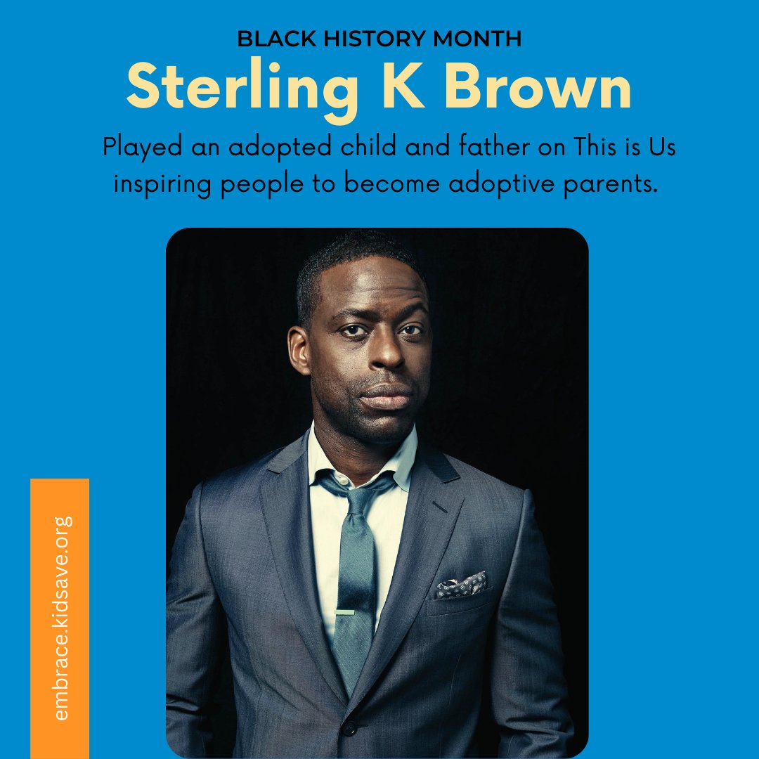 By portraying the adopted son of a white family in This Is Us, Sterling K. Brown reminds us that positive media representation of Black foster youth matters. This #BlackHistoryMonth, learn how you can help address negative perceptions of children in care.