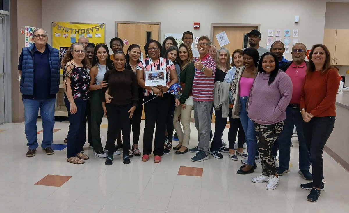 ACEofBocaHigh's tweet image. Wear Pink Day to support Unity, Diversity, and Inclusivity. Also, Ms. Sophies' Birthday in Level 4 Adult ESOL. Way to go everyone! @servos #WearPinkDay #AdultEdMatters #HappyBirthdaySophie