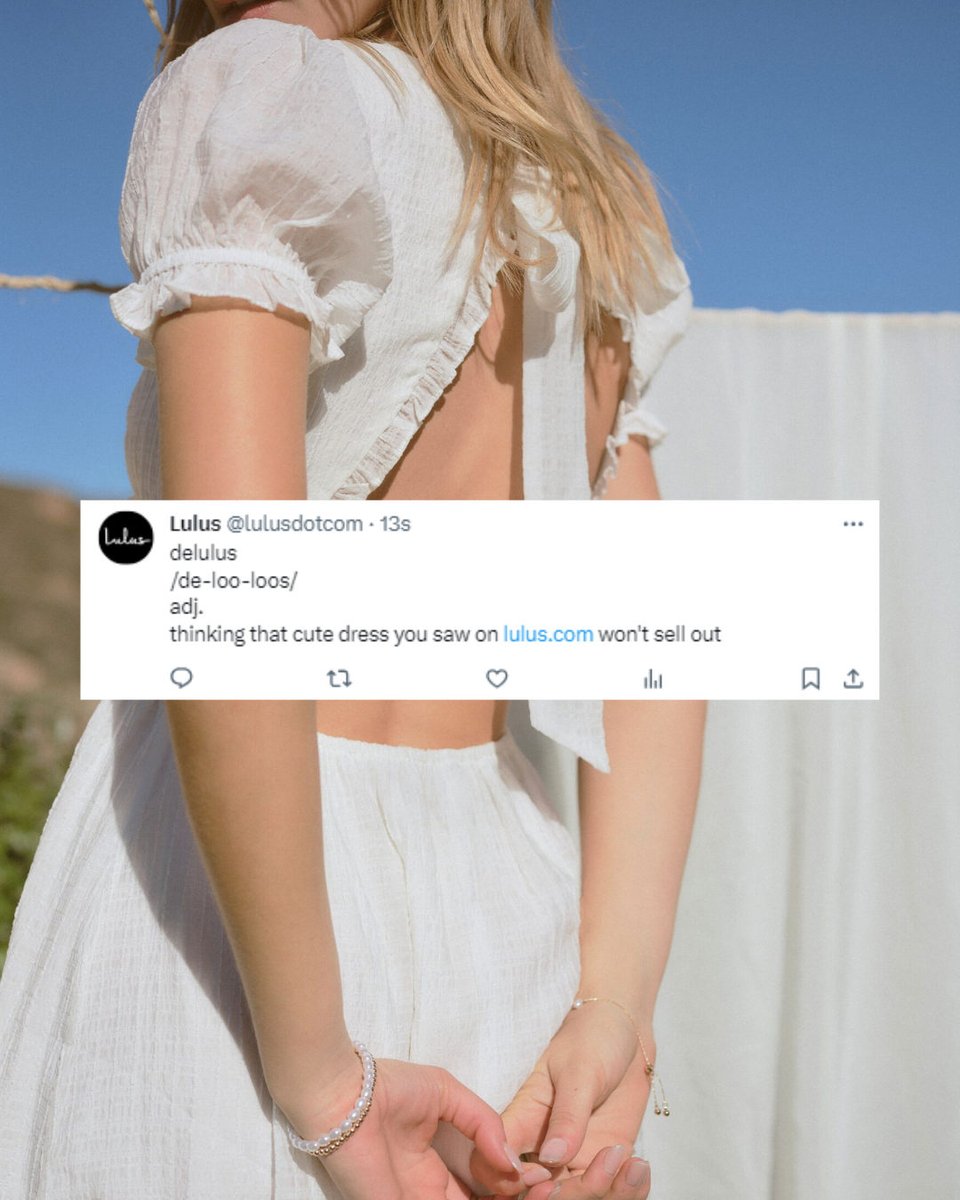 lulusdotcom's tweet photo. word of advice: if you're eyeing something, get it before you regret it ๐คญ๐ #lovelulus #springdresses #sundresses https://t.co/FDPqspBIt6