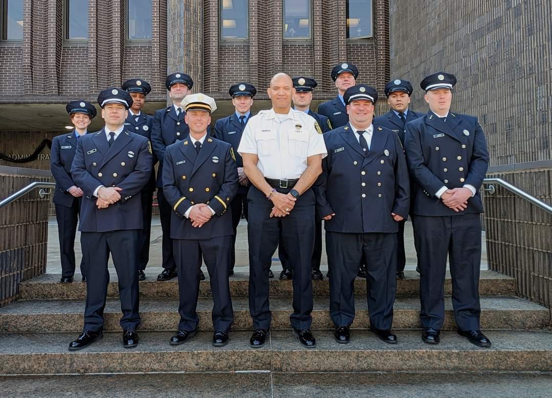 Congratulations to these recently-promoted PFD members. We're proud of your dedication to both the City of Philadelphia, and to your own professional development. Way to go! #PFDstrongertogether