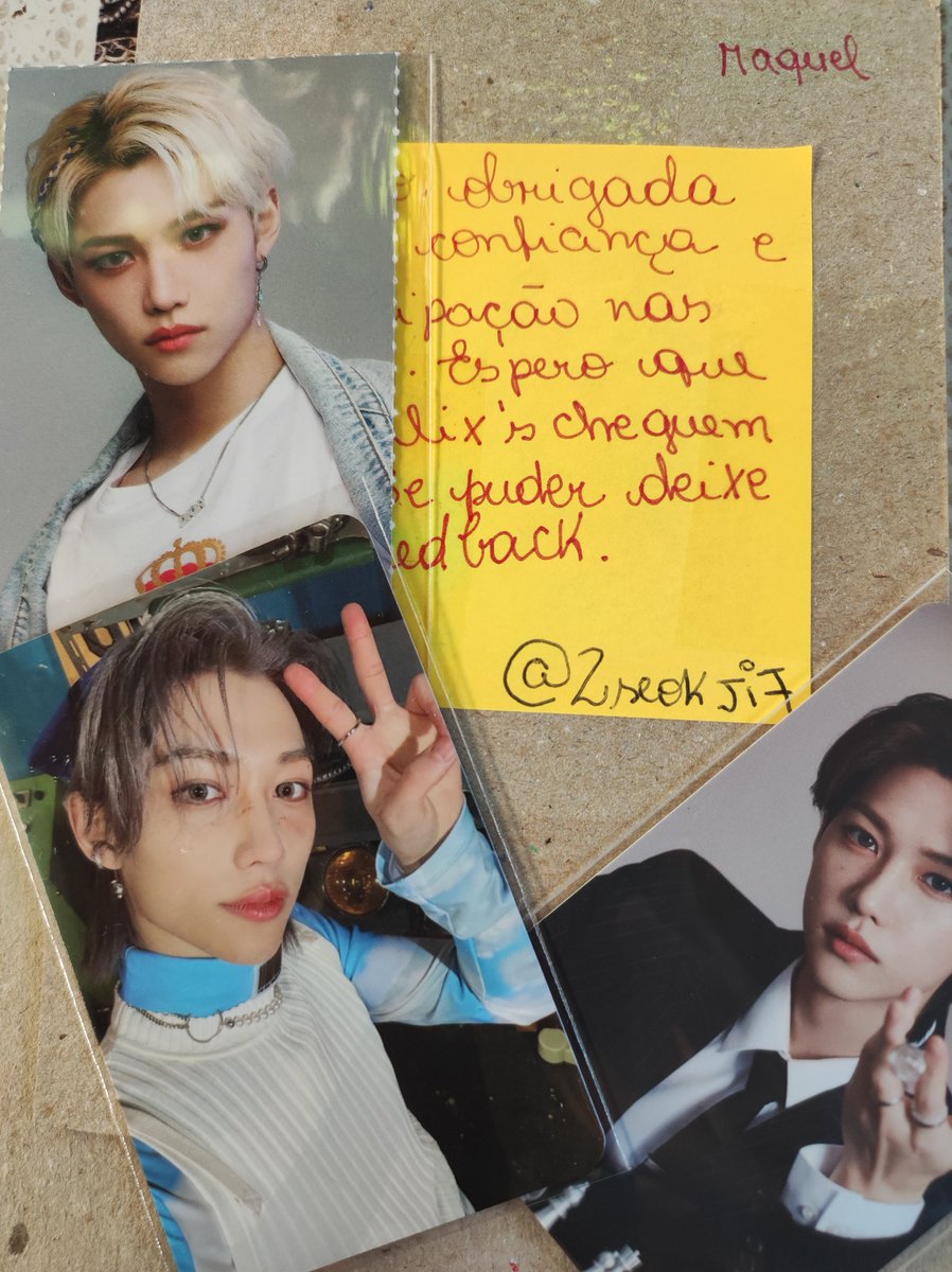 Feedback super positivo para @2seokji7 que me trouxe esses lindos! Super bem embalados e a Anne uma fofa sempre muito atenciosa!