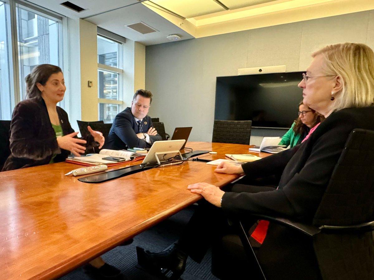 Great to meet Sarah Taylor @FCDOGovUK again. Discussed how to build on and deepen longstanding partnership with FCDO on Peacebuilding Fund, UN-IFI partnership, and impact. #InvestInPeace