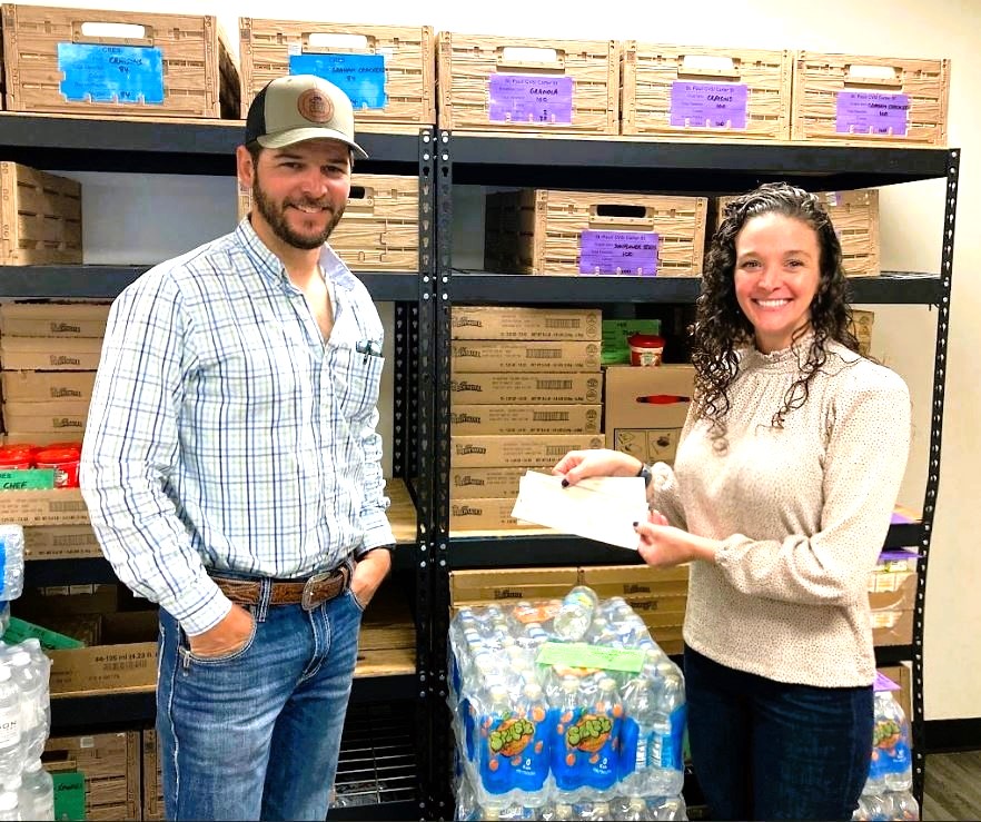 Matt Reichenbach recently dropped off a gift of $500 from the Hernando-Citrus County Farm Bureau. The Hernando-Citrus Farm Bureau has been supporting Blessings and it’s programs for over 8 years through monetary donations and fresh produce. 
#community #farmers #childhoodhunger