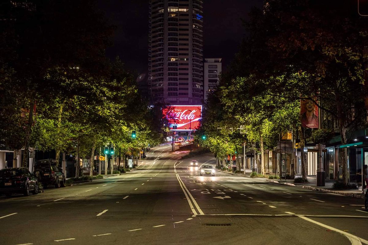 Very late Monday night.  I had to stand in the middle of the road for this one, luckily had a look out!
#sydney #sydneycbd #sydneycity #nikon #nikonz7 #nikonlife #nikonau #photography #photographer #photographyislife #photooftheday #cocacolasign