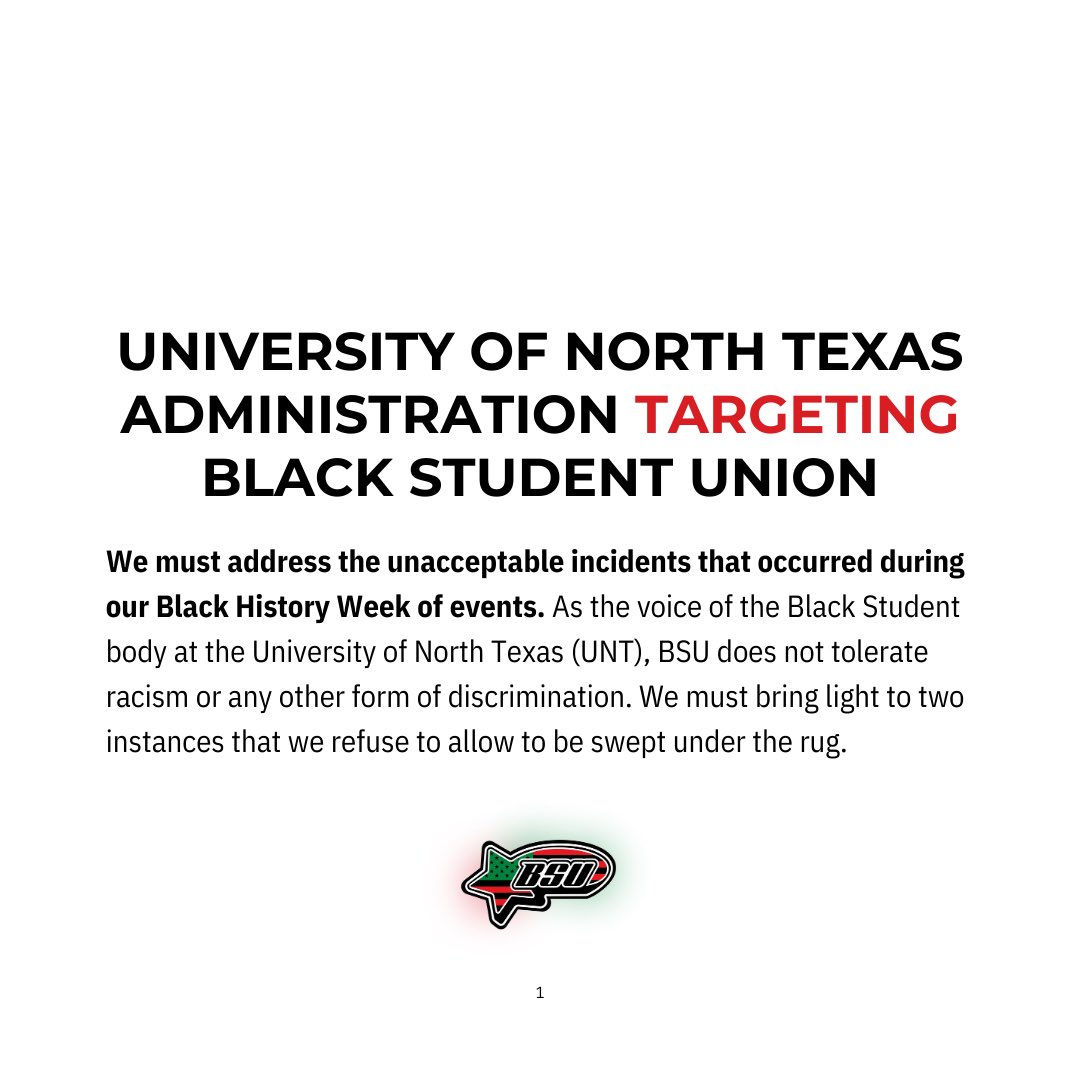 UNT BSU tweet media