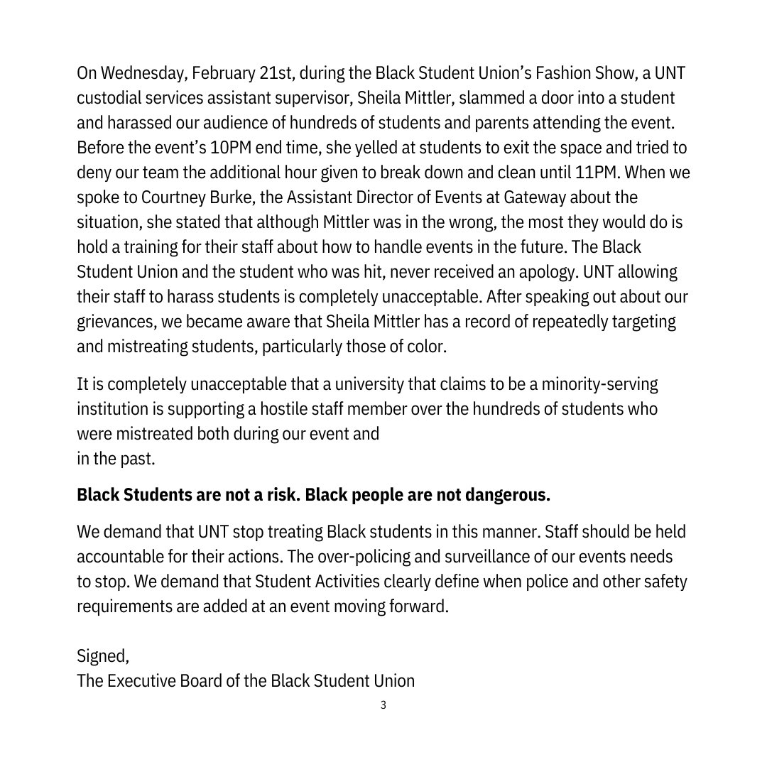 Our statement on the University of North Texas’ administration targeting Black students.