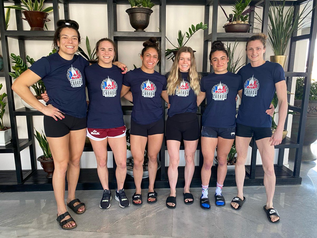 The Canadian 🇨🇦 women are set for competition tomorrow at the Pan-Am Olympic Qualifiers, good luck all! #WrestleAcapulco