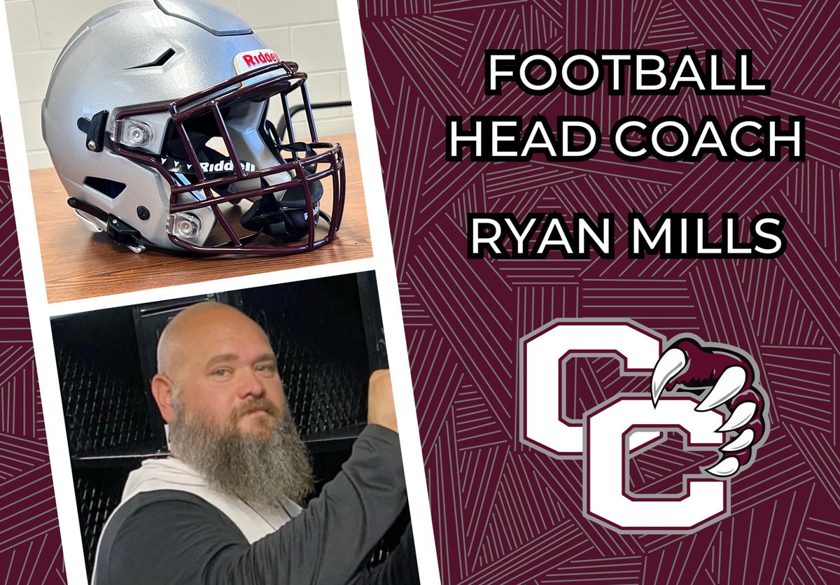We are happy to announce our new Head Football Coach to Bear Nation! Coach Ryan Mills! #Transform24 #StrivingForExcellence #GoBears 🐻🐾