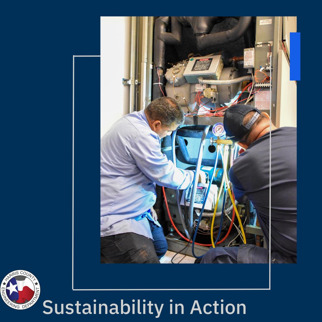 HCEngDept's tweet image. Most of our MEP work is after hours. Harris County Engineering manages 150 facilities, 6 LEED-certified. Our after-hours efforts aren&apos;t just about convenience; they&apos;re about sustainability. 🌍💚 #GreenEngineering#HCED