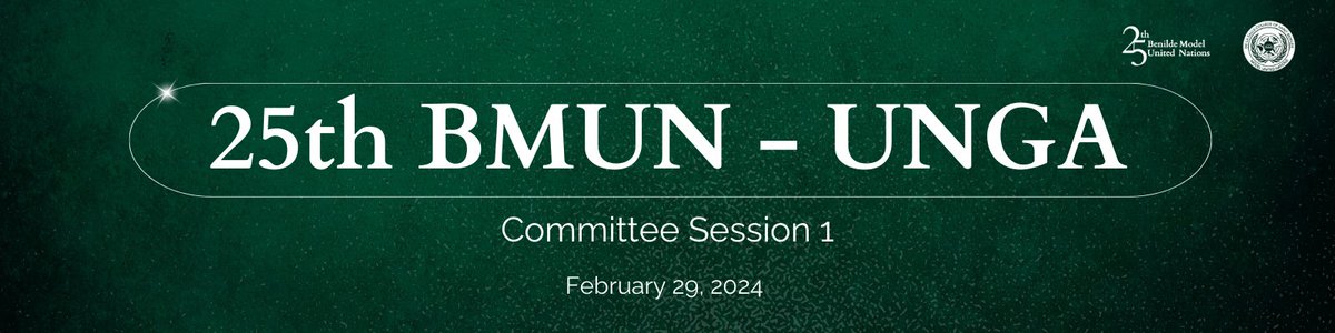 BenildeMUN's tweet photo. 📣 [LIVE UPDATES]: UN General Assembly - 25th Benilde Model United Nations

Chair: Reimund Carlos Navarro
Vice Chair: John Elmer Lacson
Rapporteur: Bryana Calimag

Coverage by: Niña Abilgos and Max Soliman
Art by: BenildeMUN Creatives

#25thBenildeMUN
#BMUNSilverChapter https://t.co/rFaXOu8tjY