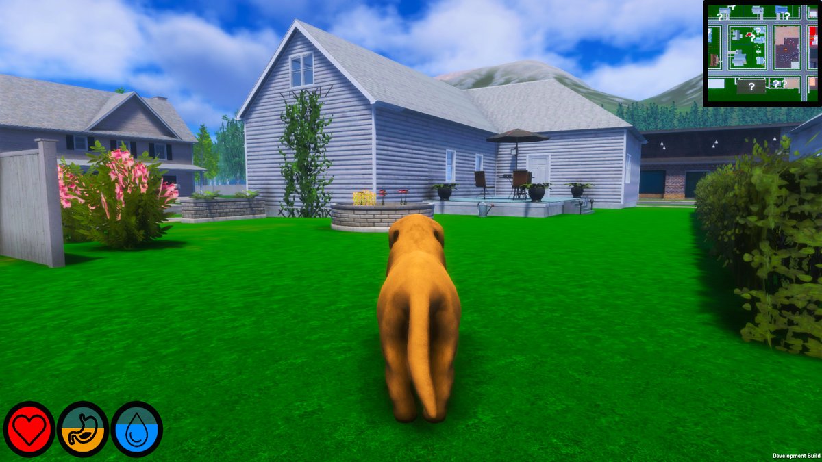 Our #doggo found a new backyard to play in! 🐕🏡 #indiegame #indiedev #gaming