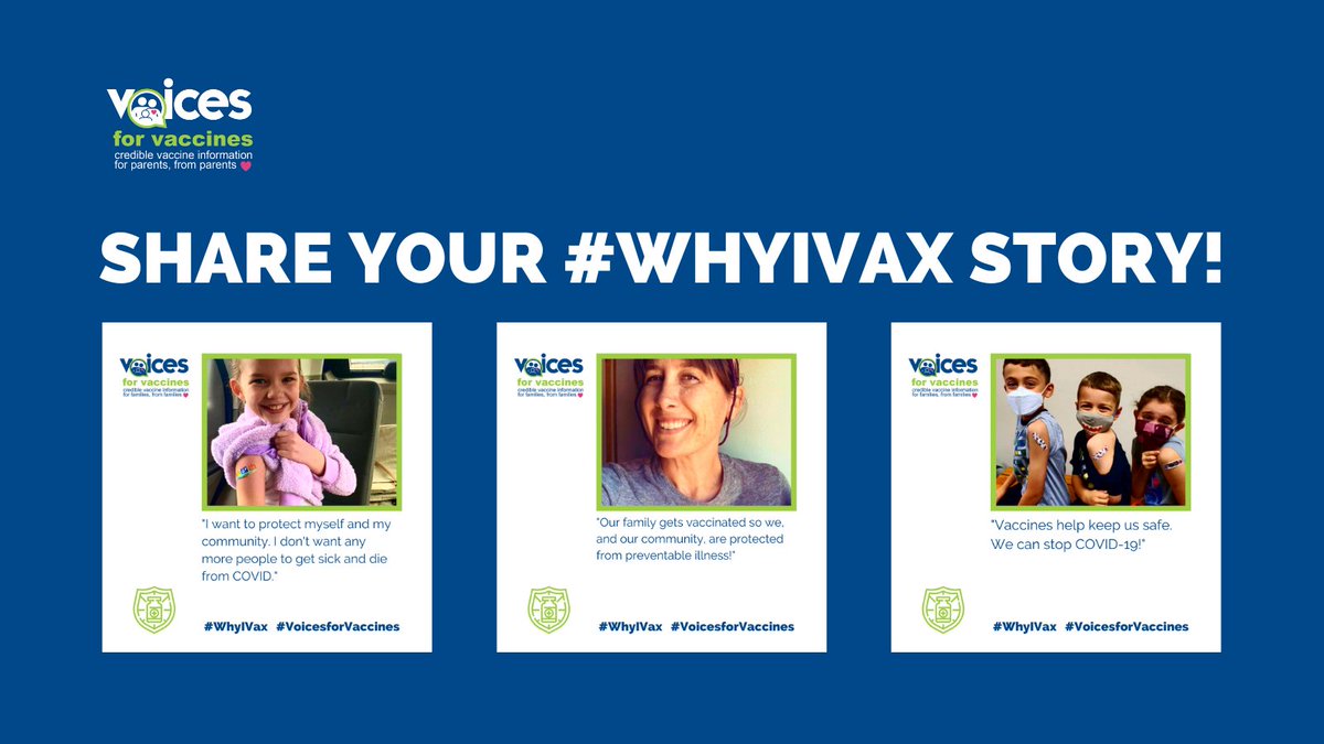 We’d love to share your story! Go to our website to share your photo and #WhyIVax story: voicesforvaccines.org/why-i-vax/