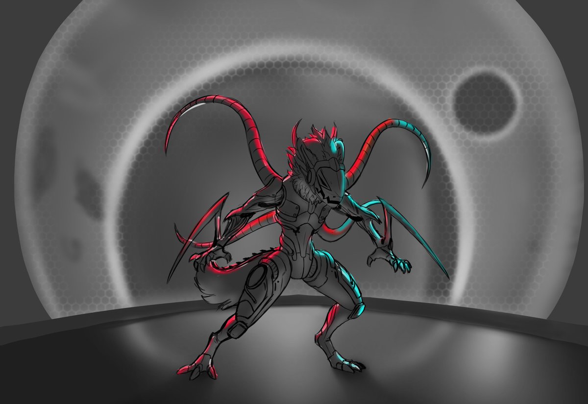 nikout13's tweet photo. I totally missed #ProtogenDay so here is my little guy that I am surrounding a game (Project Verocity) around for one of the narratives in the universe, merely showing how one puppet can become its own master, Astrides.
Art by my beloved @LIZArdsFail
Last WIP comm by @moin1620 https://t.co/ahVYyxpUlD