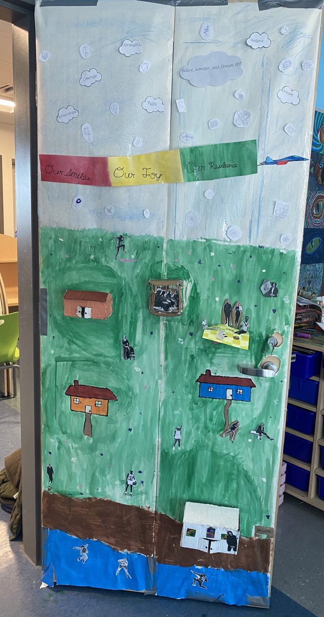 Super proud of our class’ collaboration to create our door design for African Heritage Month. @westbedfordPP_8