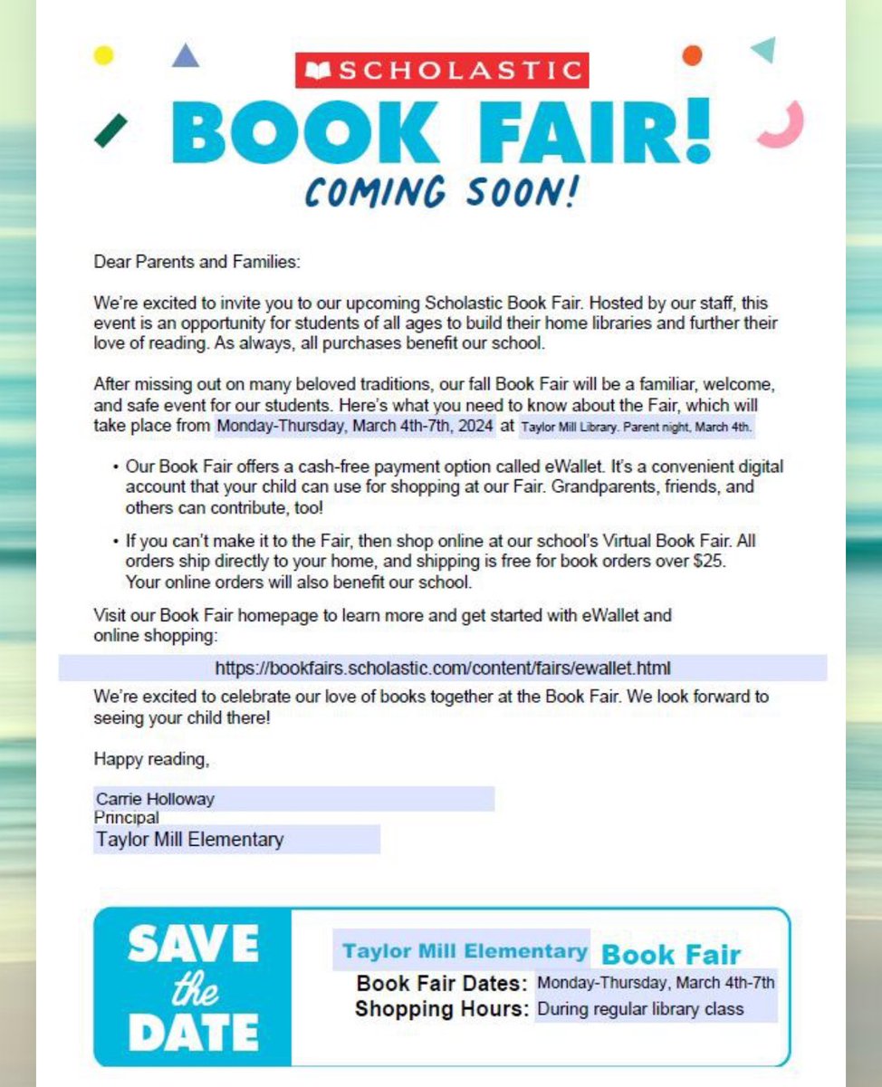 Carrie Holloway, Ed.S. (@carriebholloway) on Twitter photo Next week is a busy week for our <a href="/TME_tigers/">Taylor Mill Elementary #TMGenius</a>! Fairy tale themed STEAM night with music performances first, themed days for Read Across America Week and the Book Fair!! Readers are leaders! #TMGenius Next week is a busy week for our <a href="/TME_tigers/">Taylor Mill Elementary #TMGenius</a>! Fairy tale themed STEAM night with music performances first, themed days for Read Across America Week and the Book Fair!! Readers are leaders! #TMGenius