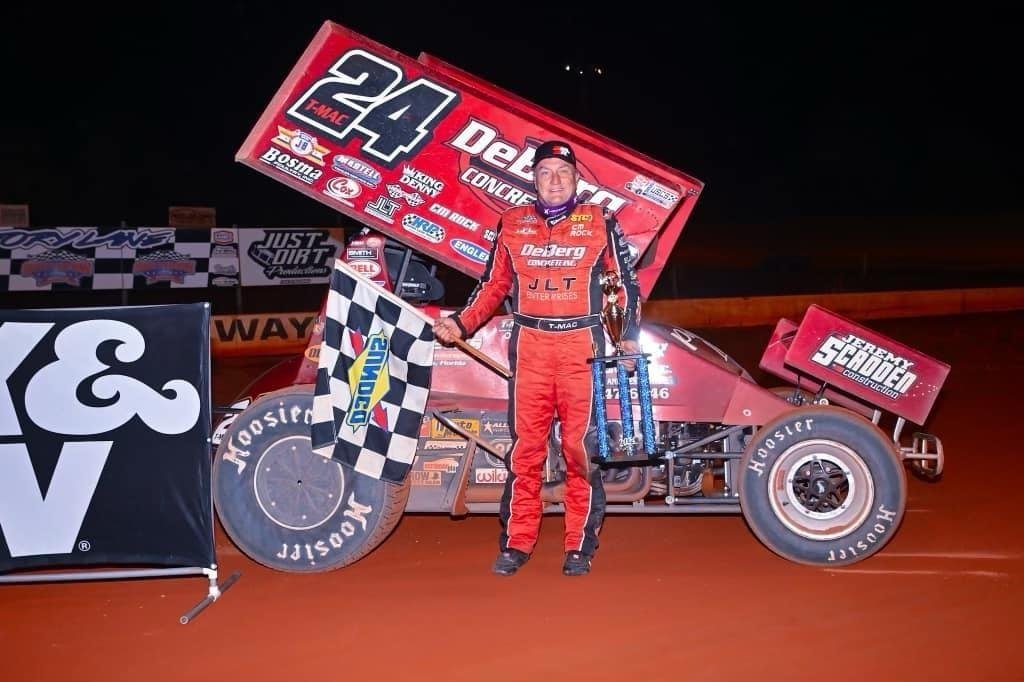 Congratulations to @TerryMccarl24 on the @uscsracing win at Southern Speedway!!! Thank you for choosing #EnglerPOWER! 🏁