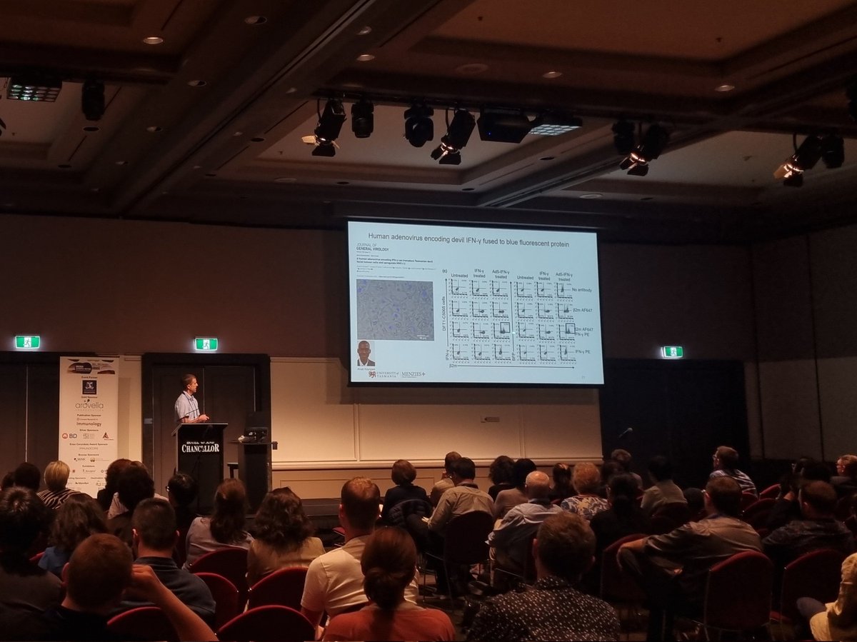 CD1MR1's tweet image. What a super engaged audience at the superb and engaging talk by Andy @WildImmunity , our #CD1MR12024 local keynote. Getting those brain juices flowing to save the Tassie devils!