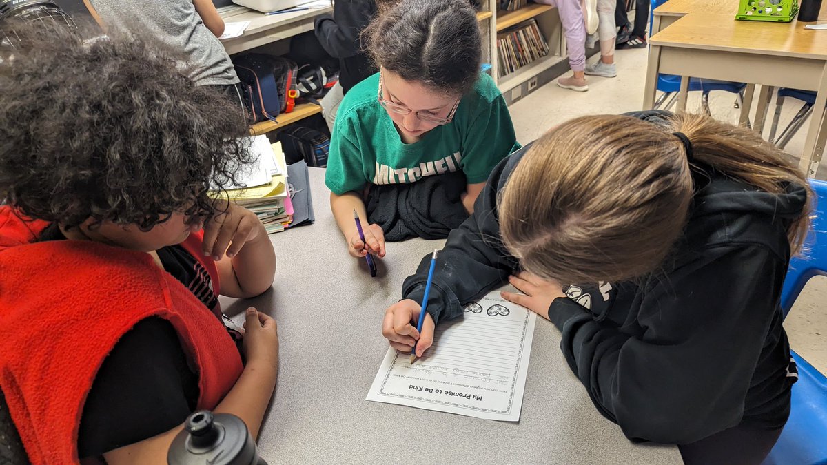 Today we had a chance to write our Kindness Pledges.  Well done, 5C!