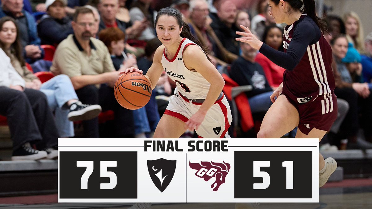 CURavens's tweet photo. Bye-bye Gee-Gees 👋 

YOUR CARLETON RAVENS ARE GOING TO THE OUA FINALS! 🙌 https://t.co/REnc1EXXRv