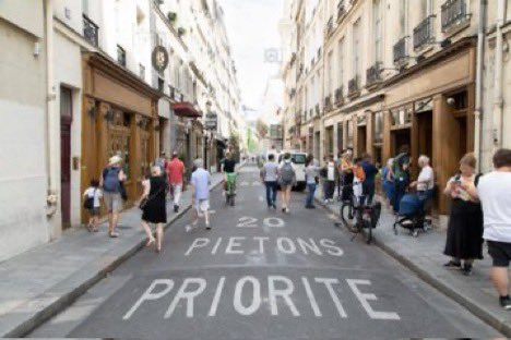 BrentToderian's tweet image. Did you know Paris has a 5-Year Pedestrian Plan?
- 300 million € to be invested by 2026
- 100 new hectares of pedestrian space
- 100 more “streets for kids”
- New focus on 0 pedestrian deaths #VisionZero
- Longer pedestrian cross times geared to seniors

Does YOUR city have one?