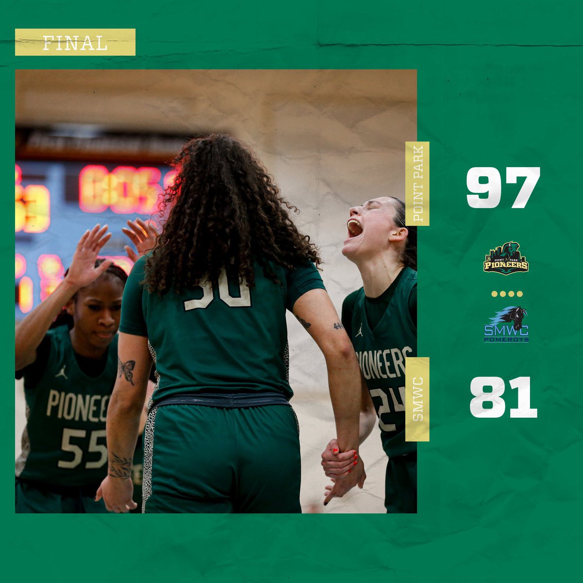 We’re moving on! 
-
Final Score: 97-81 
-
#ppuhoops #naiahoops