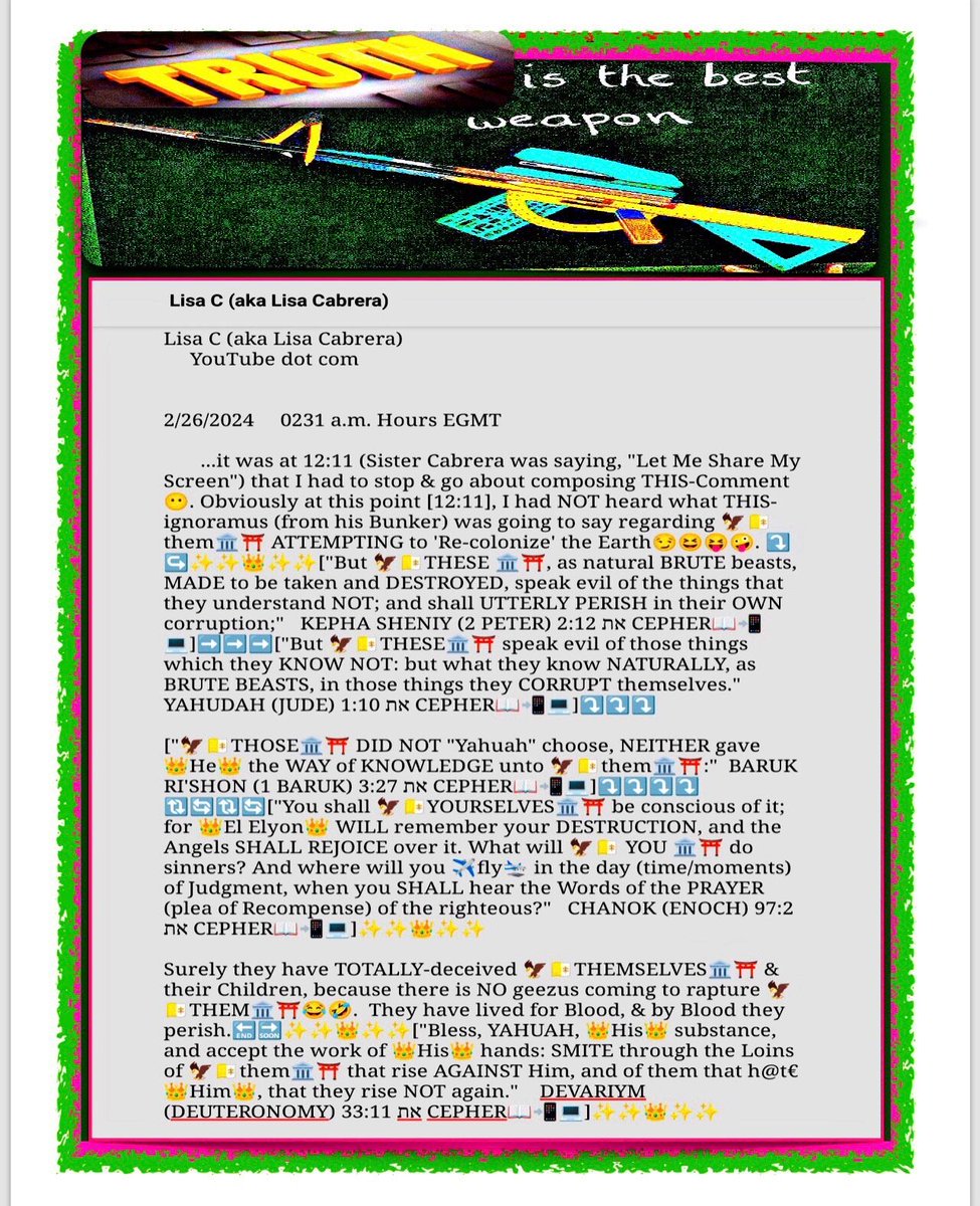 gbjay's tweet image. 🗿youtube.com/watch?v=SniI1q… ... #ReColonize so t/ #Colonizers can be #Prosperous again🤨🤬!? #Rape #Rob #Pillage #Plunder #Murder #Genocide #Enslave #Subjugate &amp;amp; #OPPRESS #original #indigenous #Peoples #Animals &amp;amp; t/ #Earth 😱😒😂🤣😝 @TeeLee701  ---GBJ😎 #KTC #APTTMH #MHOE #YAH↩️