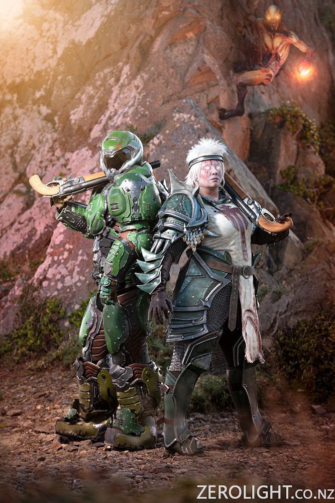 Honestly, for both of us?
This Quake Champions shot we did with <a href="/ZeroLightPhoto/">Zerolight Photography</a> at <a href="/Wellingtoncpf/">Wellington Cosplay Photo Fest</a> 👌💪