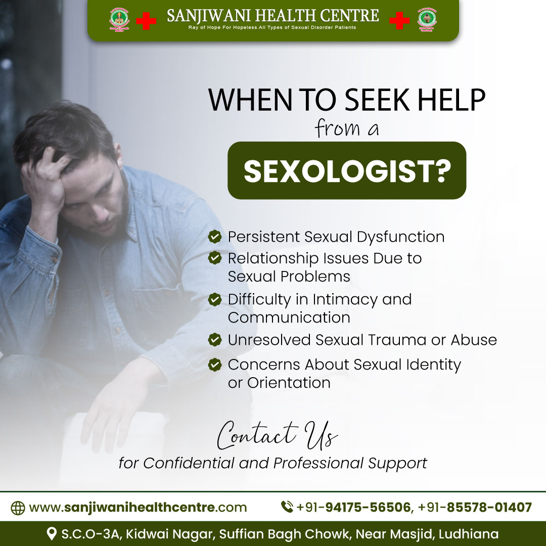 Sanjiwanihealth's tweet photo. When To Seek Help From A Sexologist?
✅️Persistent Sexual Dysfunction
✅️Relationship Issues Due to
✅️Sexual Problems
Contact Us at Sanjiwani Health Centre.
🌐https://t.co/KFXIADjoY9
☎+91-94175-56506
#sexualdisorders #Relationship #Intimacy #sanjiwanihealthcentre https://t.co/QM6EDvBaIh